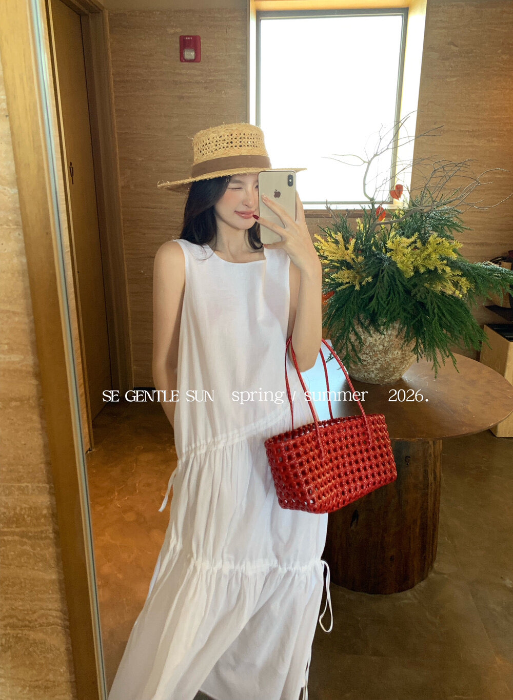 Kyla Cotton Linen Asymmetrical Dress