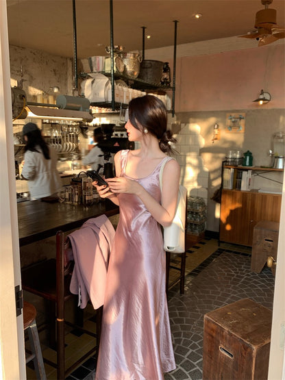 Zena Satin Loose Dress