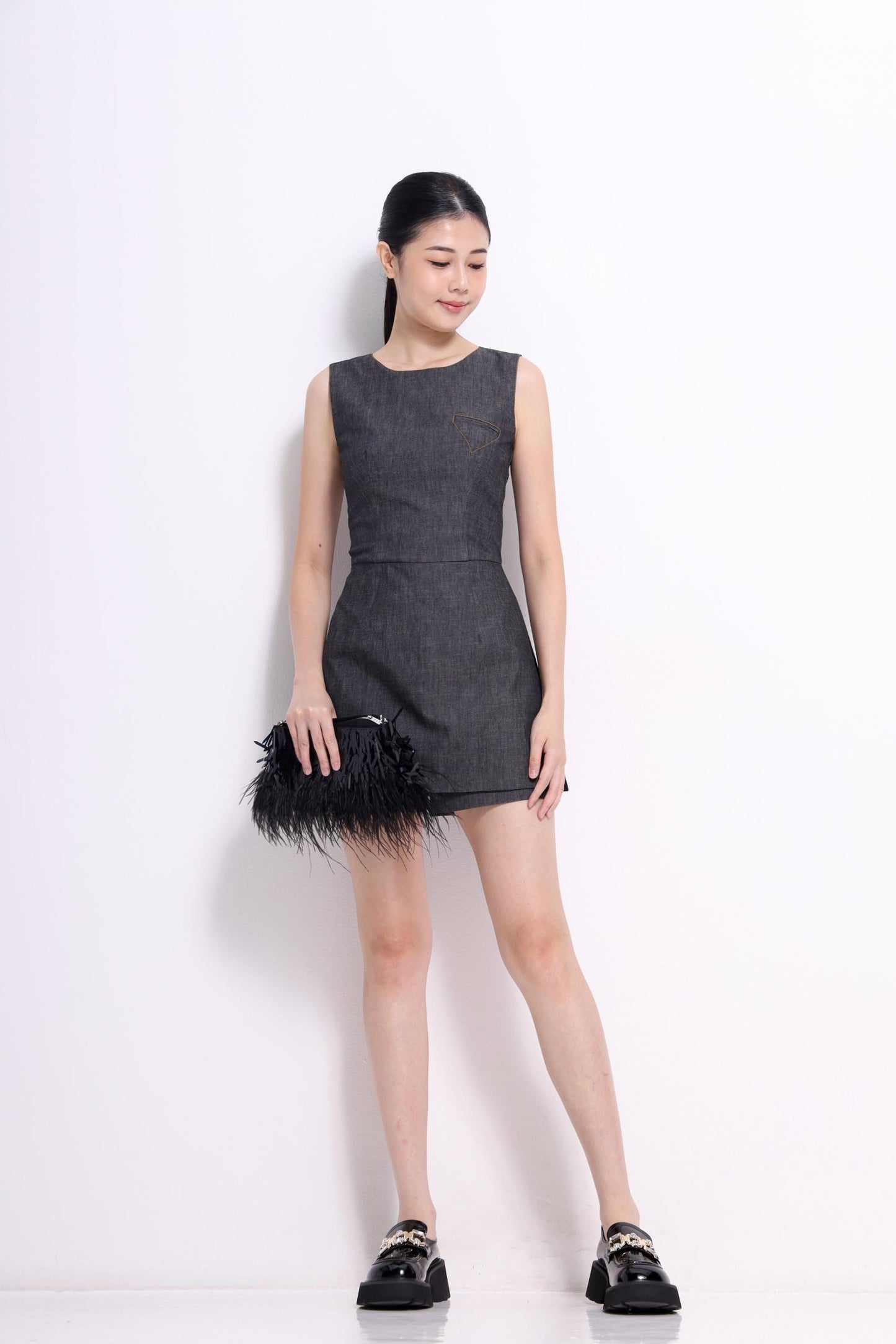 Fia Square-Neck Romper