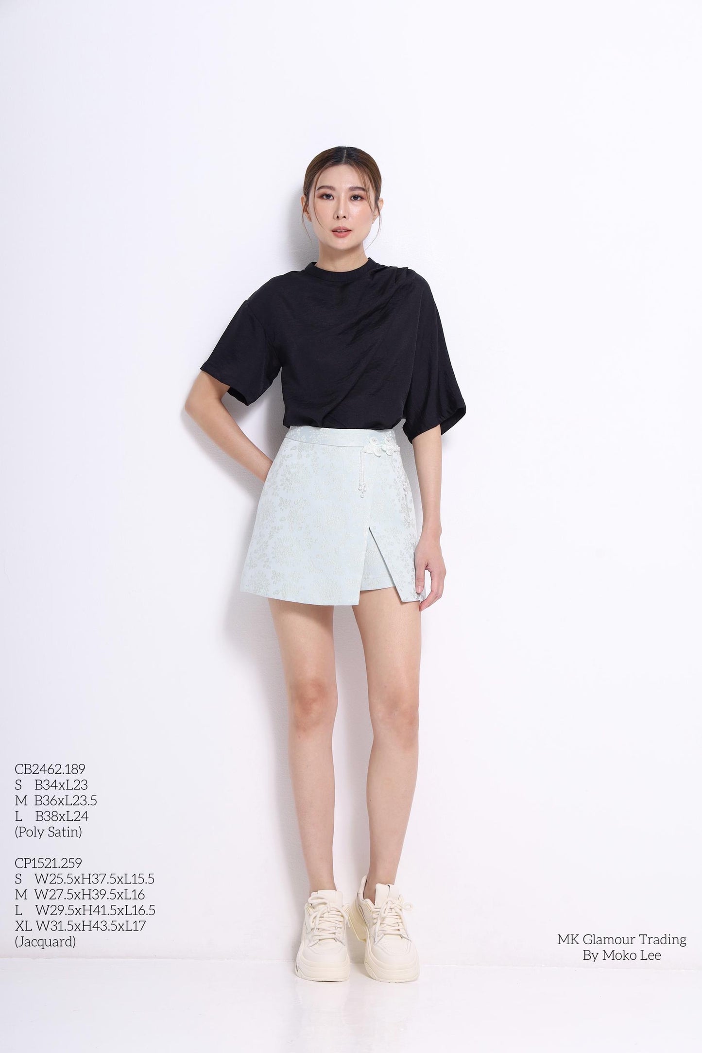 Nadya Asymmetrical Satin Top
