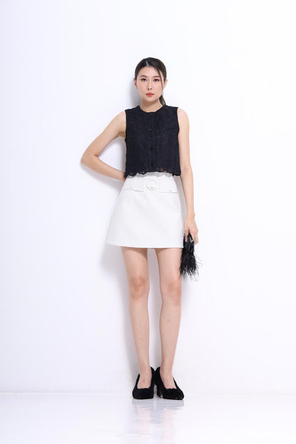 Lily Lace Scallop Top