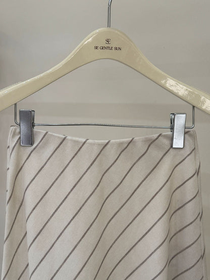 Quinn Diagonal Stripe Skirt