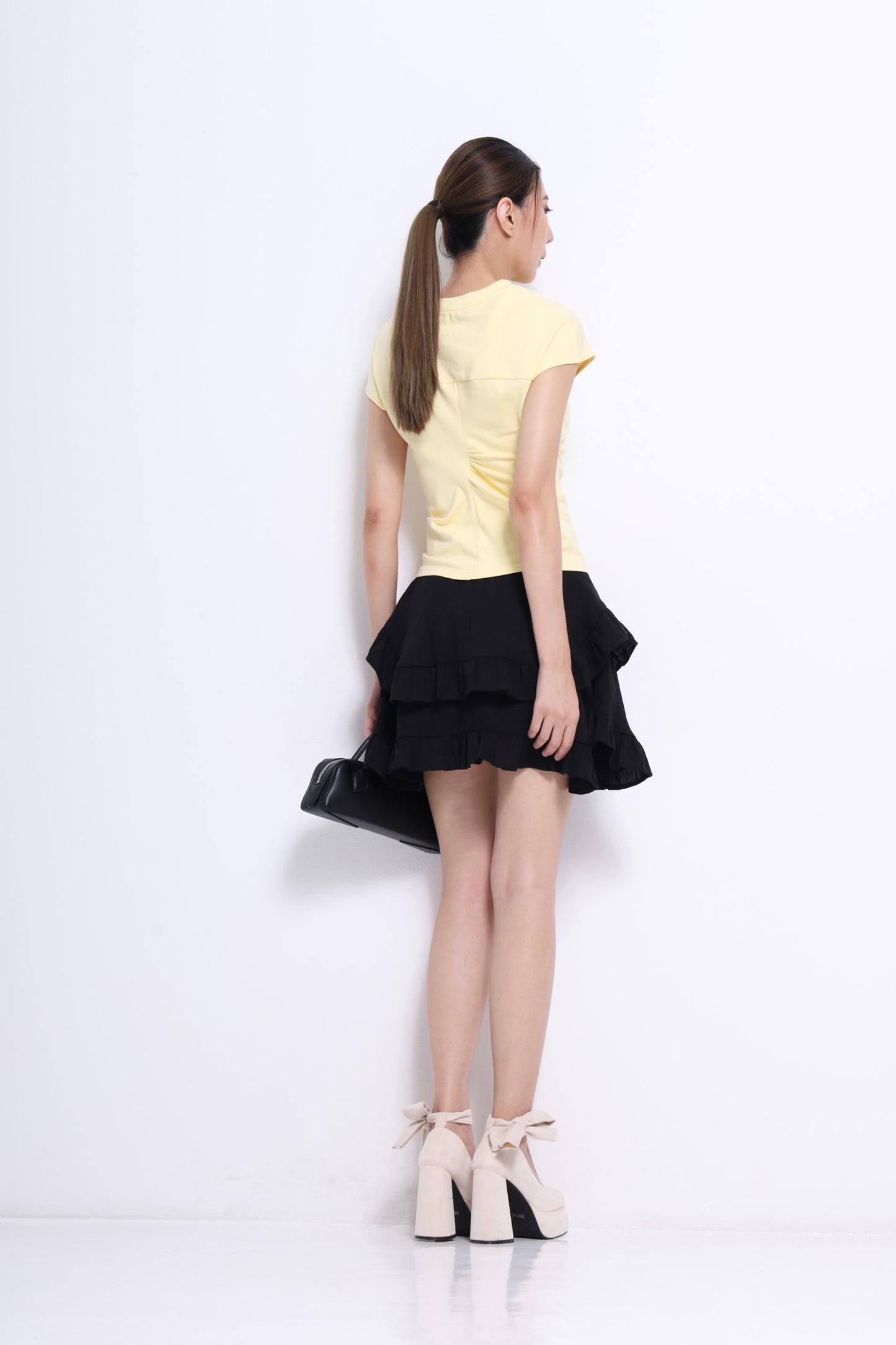 Janice Asymmetrical Knit Tee