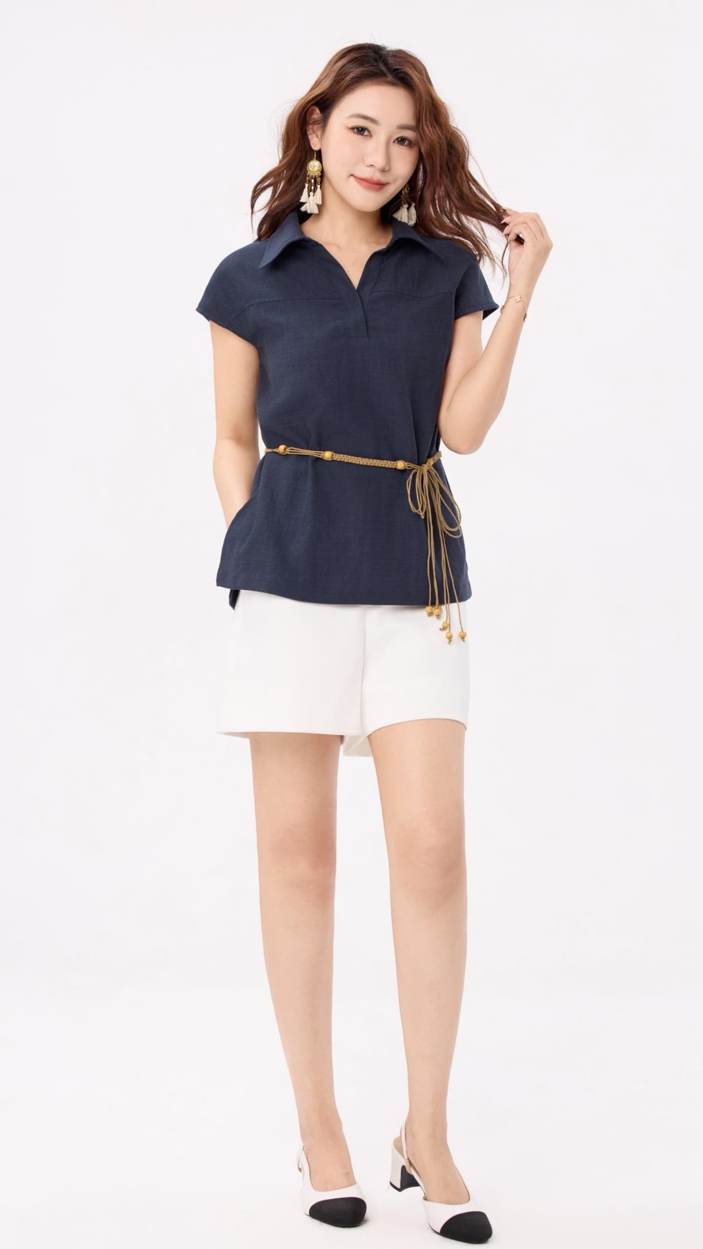 Ziri High Waist Tailored Shorts