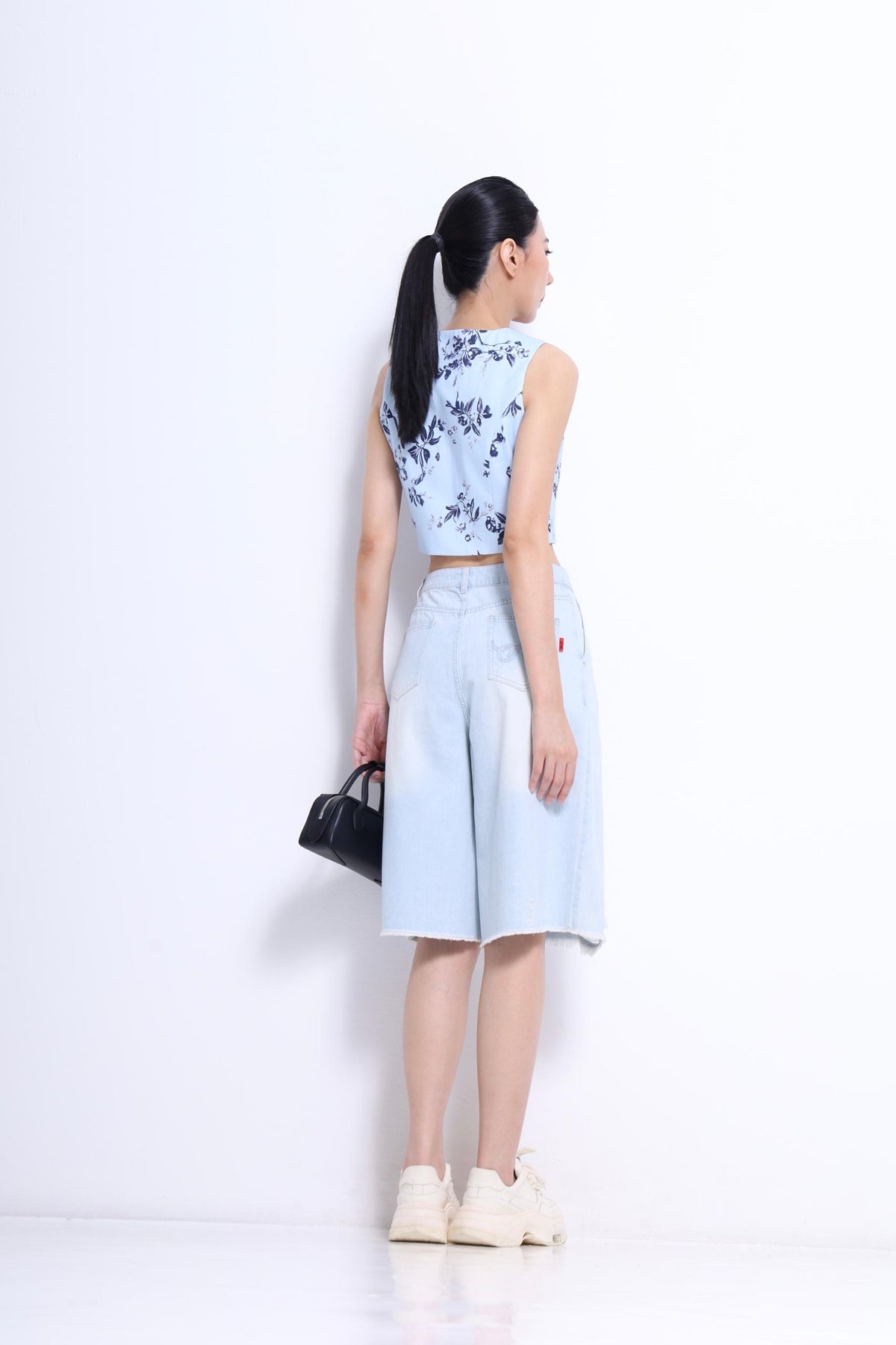 Jovi 7 Quarter Destroy Denim Jeans