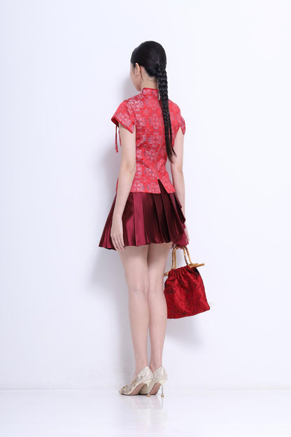 Shuang Xi Orient Fitted Blouse