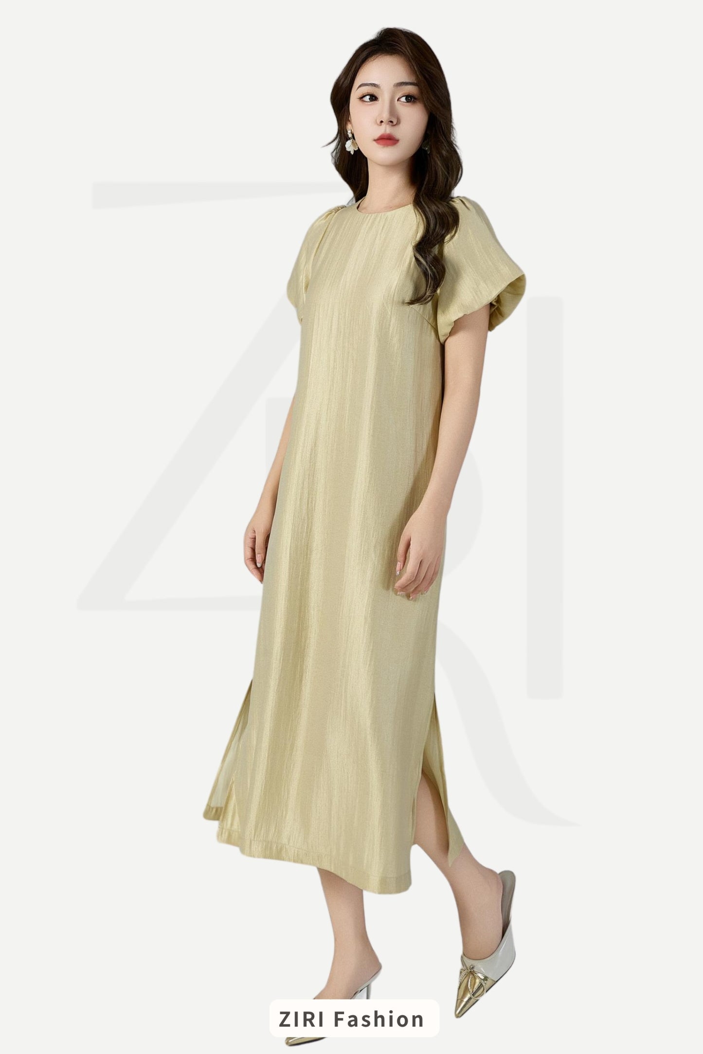 Ziri H-line Midaxi Dress