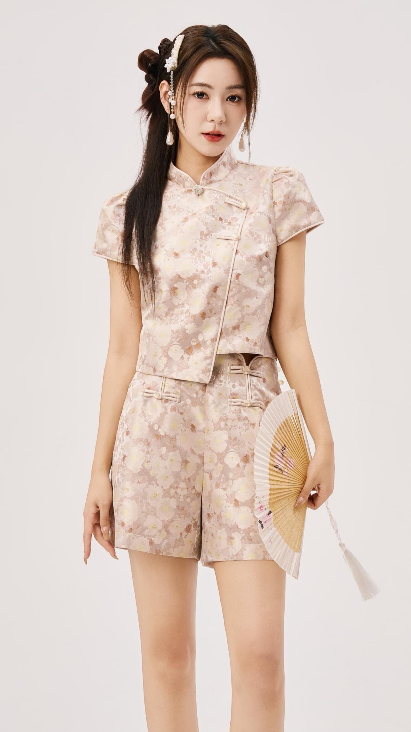 Nen Oriental Asymmetrical Qipao Top