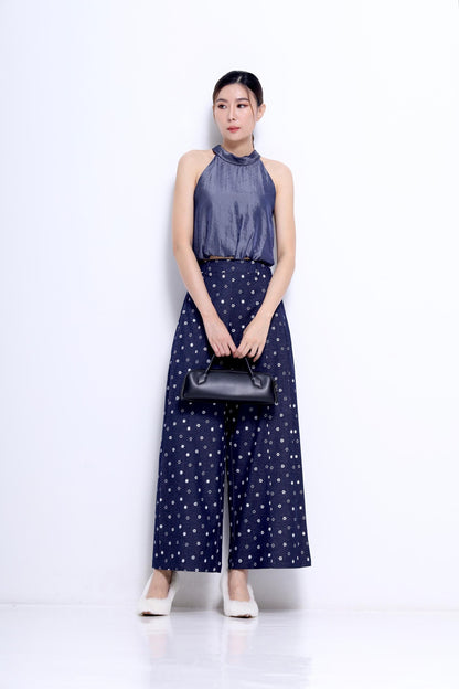 Elise Star Prints Wide Legged Pants