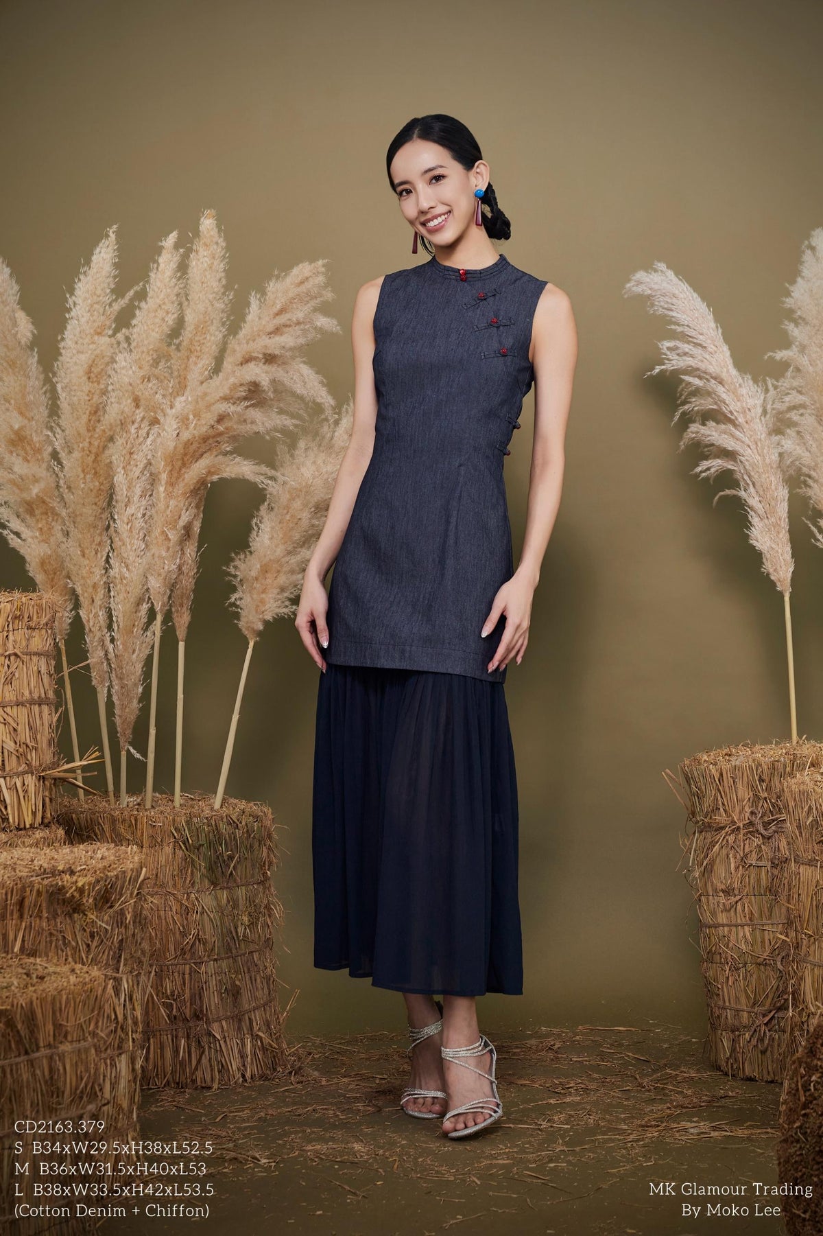 Ling Orient Mandarin Chiffon Qipao