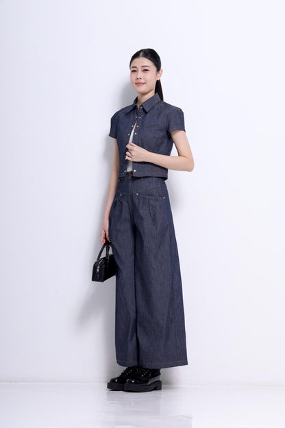 Celeste Linen Button Down Top