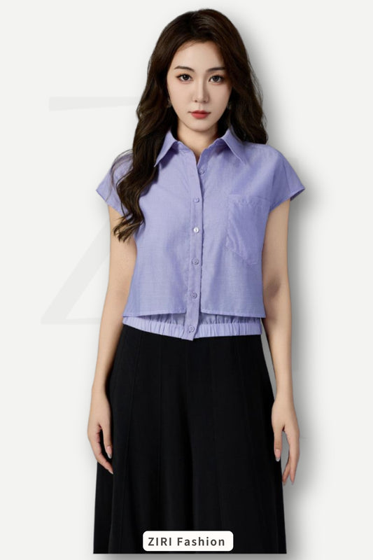Ziri Tencel Layered Shirt