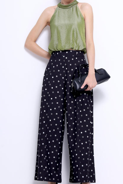 Elise Star Prints Wide Legged Pants