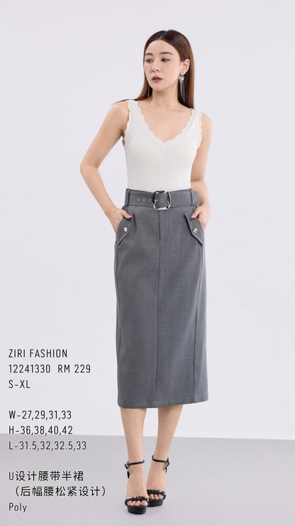 Aurelia Midi Pencil Skirt