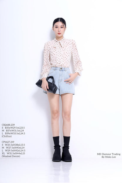 Maro Lavalliere Chiffon Blouse