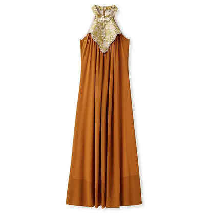 Ruyi Orient Halter Dress