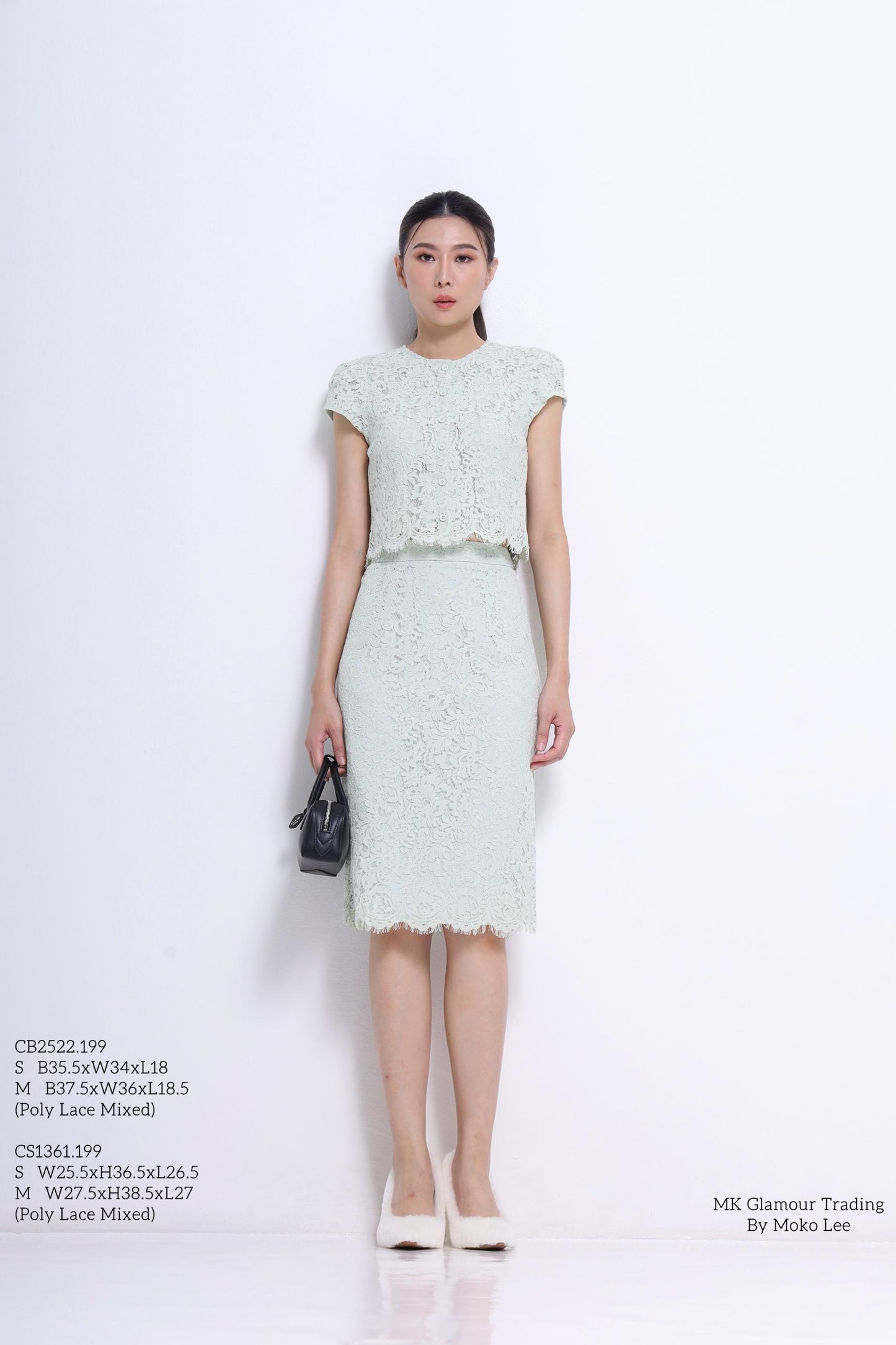 Stacey Cropped Lace Top