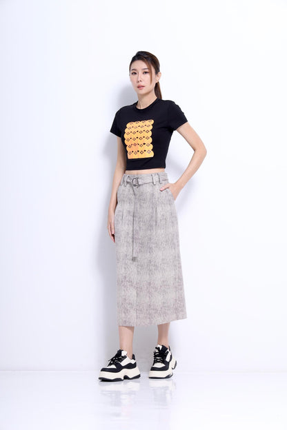 Mikan Fitted Crop Tee