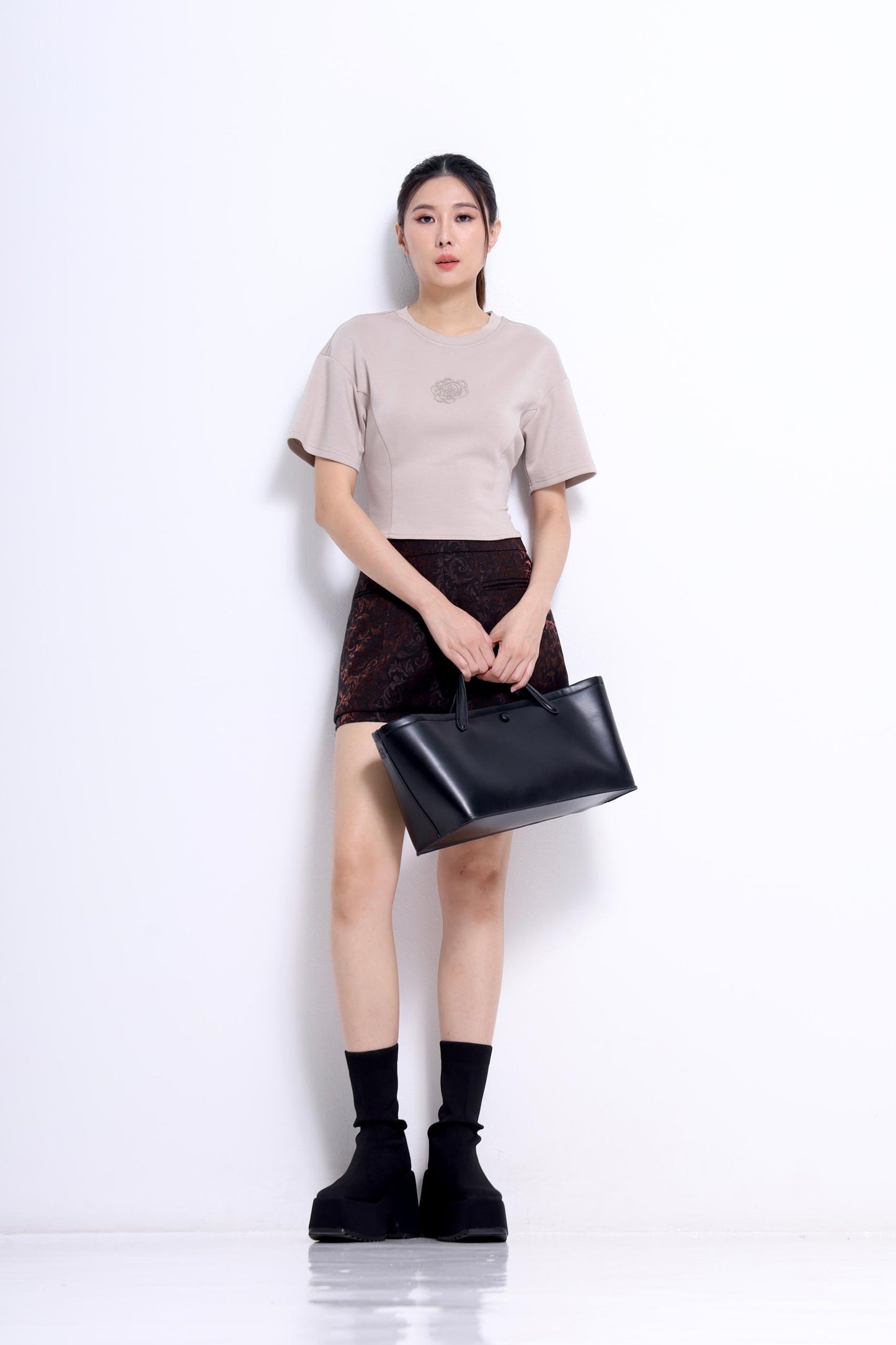 Trish Rose Beaded Scuba Tee