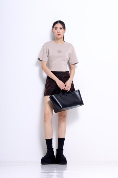 Trish Rose Beaded Scuba Tee