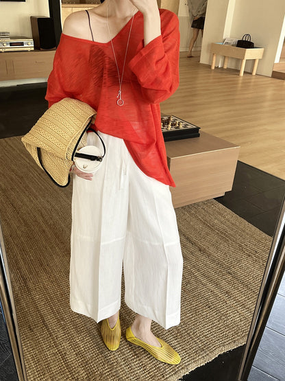 Gracetina Linen Culottes