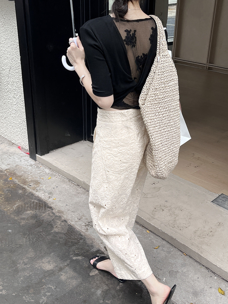 Gracetina Broderie Lace Pants