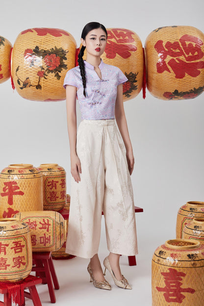 Yun Orient V-neck Blouse