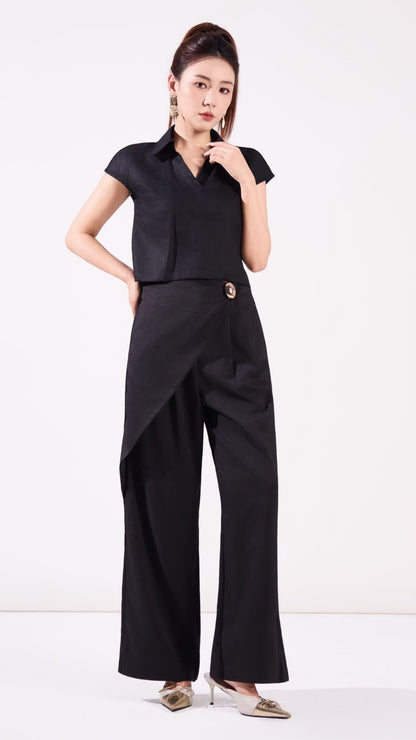 Ziri Overlap Straight Legged Pants