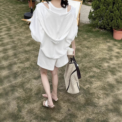 Teresa Embossed Knit Hoodie Setwear