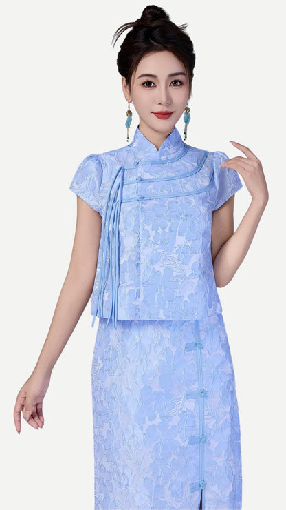 Liu Oriental Column Skirt