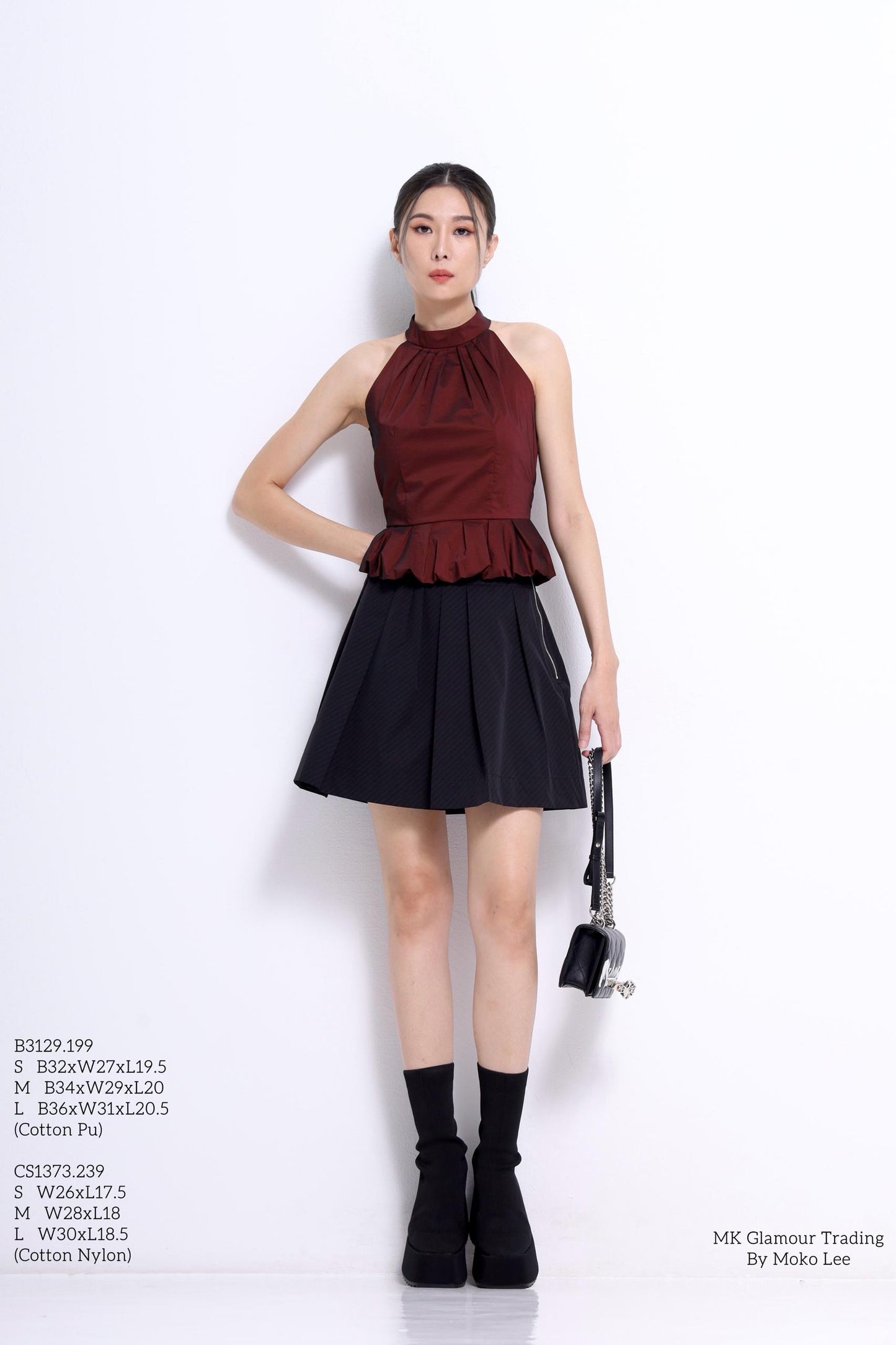 Talia Peplum Ruffles Top