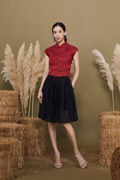 Yun Orient Jacquard Cheongsam Top
