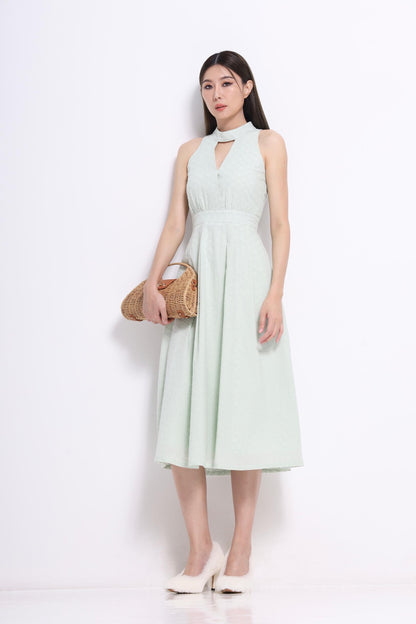 Aiko Cutout Embroidered Dress