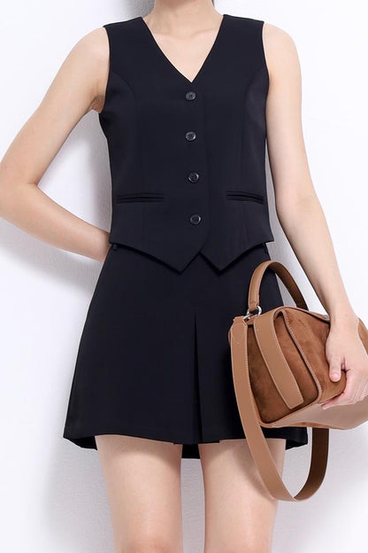 Bianca V-Neck Tailored Vest