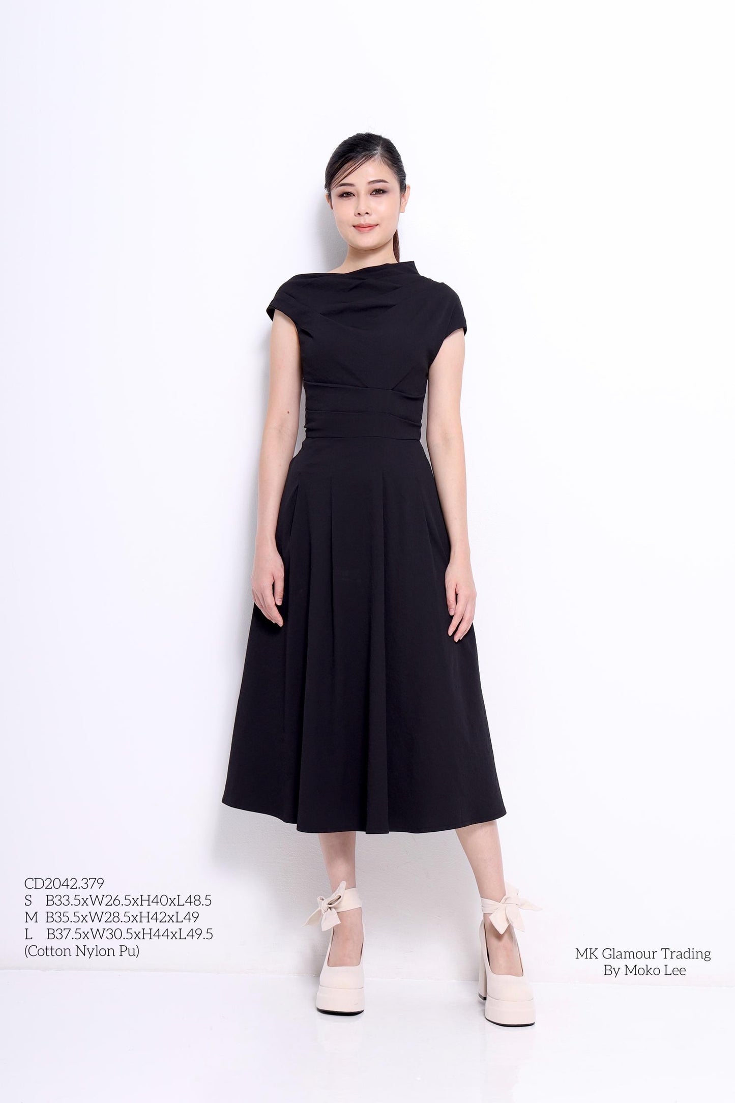 Sia Asymmetrical Drape Dress