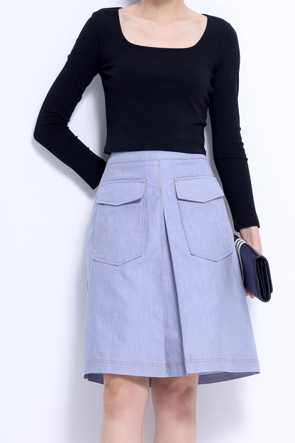 Tassy High Waisted Midi Skirt