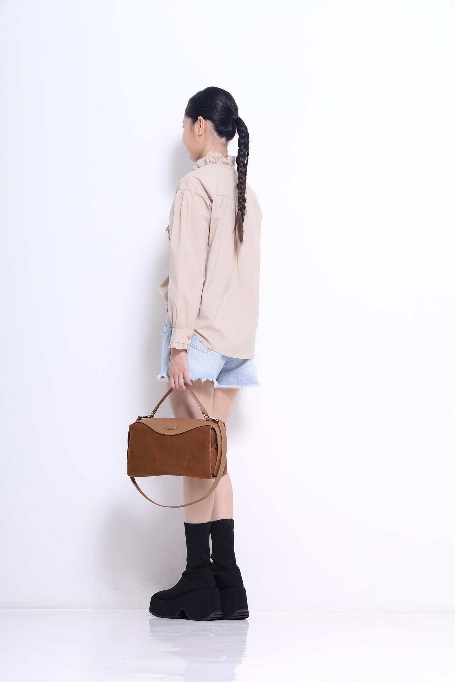 Marant Ruffle Collar Asymmetrical Shirt
