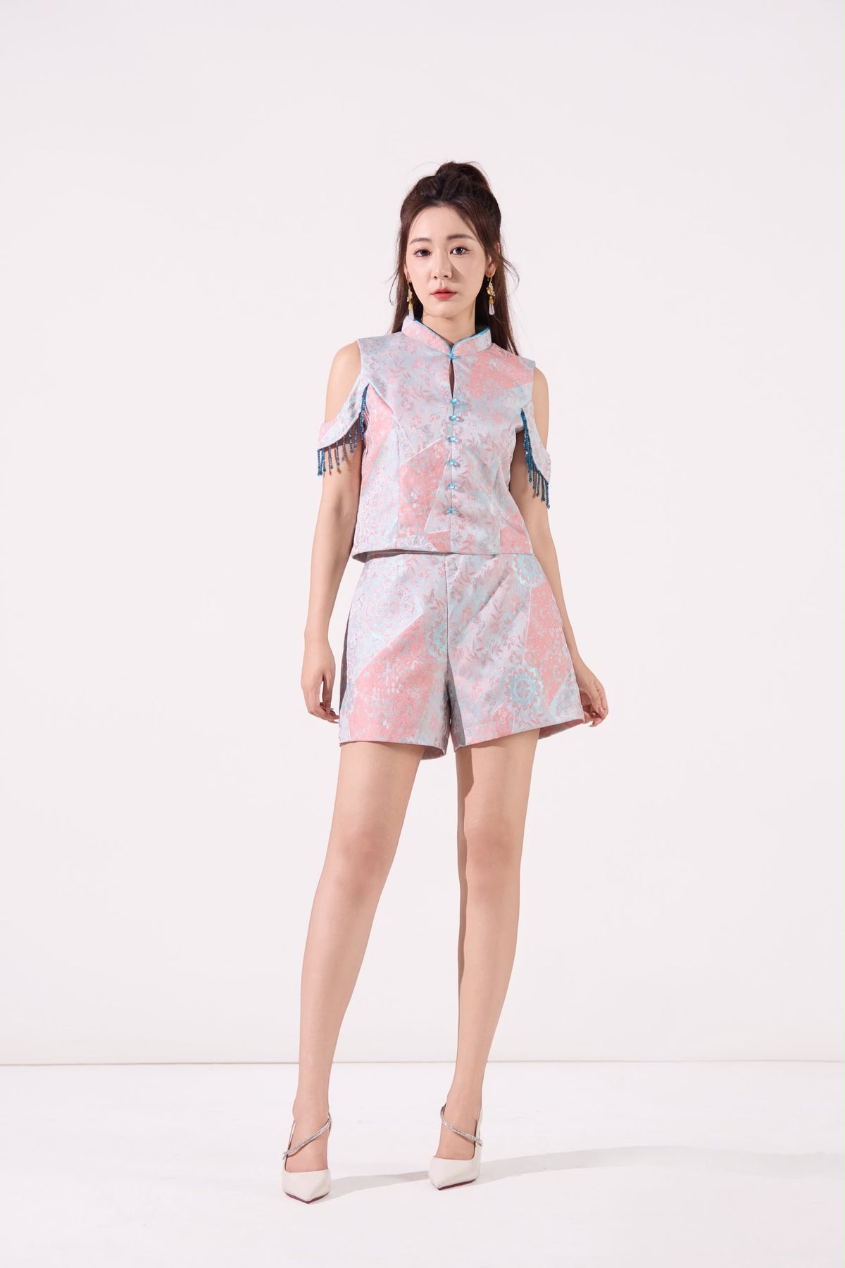 Lin Oriental Jacquard Shorts