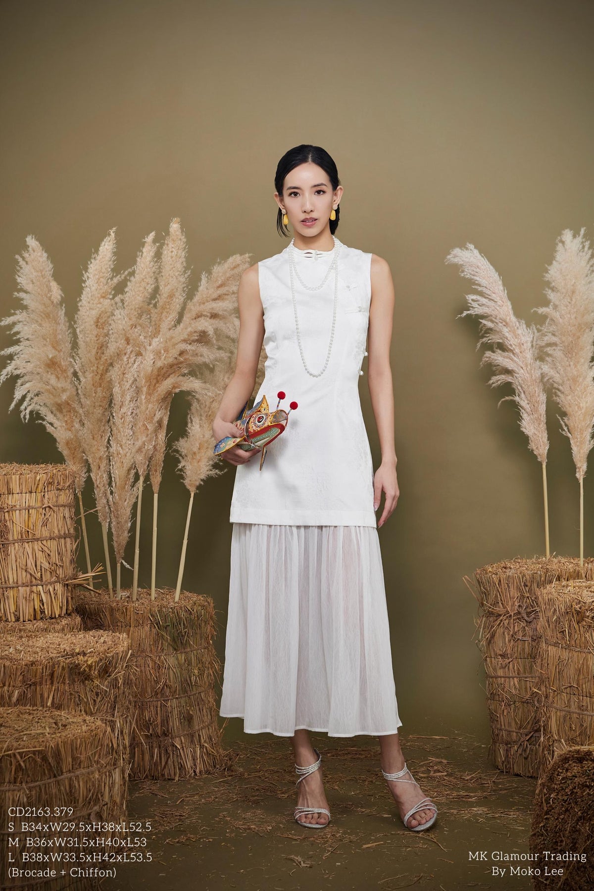 Ling Orient Mandarin Chiffon Qipao