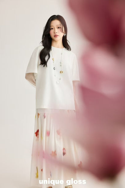 Blossom A-line Floral Skirt