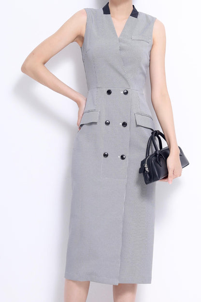 Miranda V-Neck Midi Dress