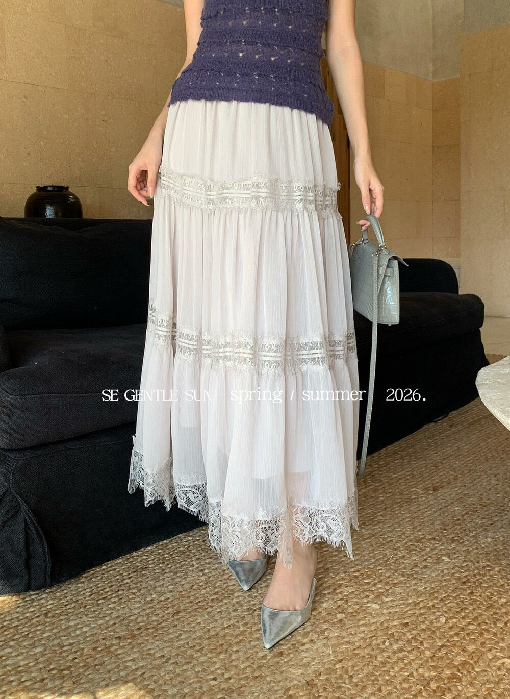 Luna Lace Layered A-line Skirt