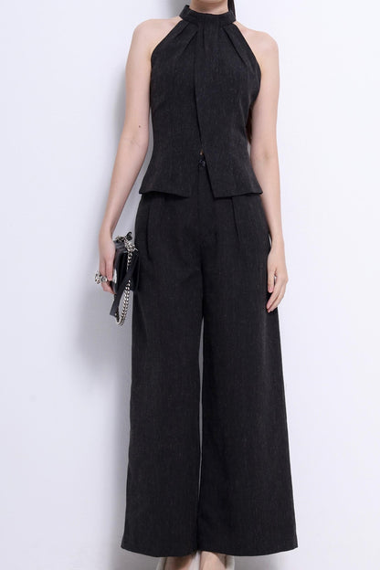 Solar Cut Out Linen Top