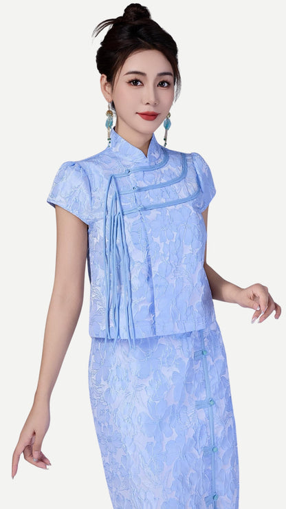 Liu Oriental Column Skirt