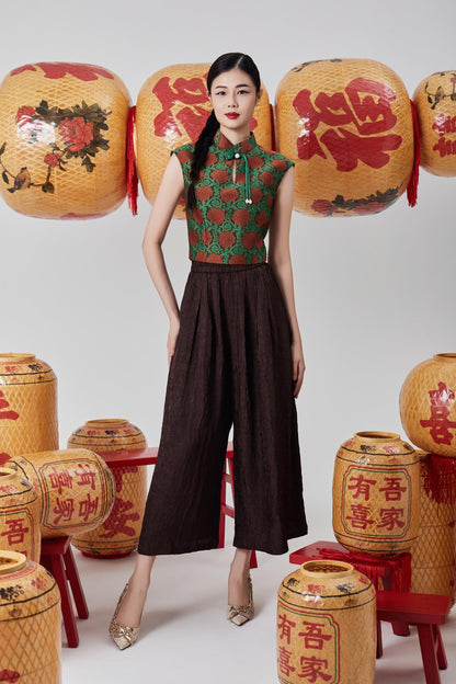 Jue Wide Legged Satin Pants