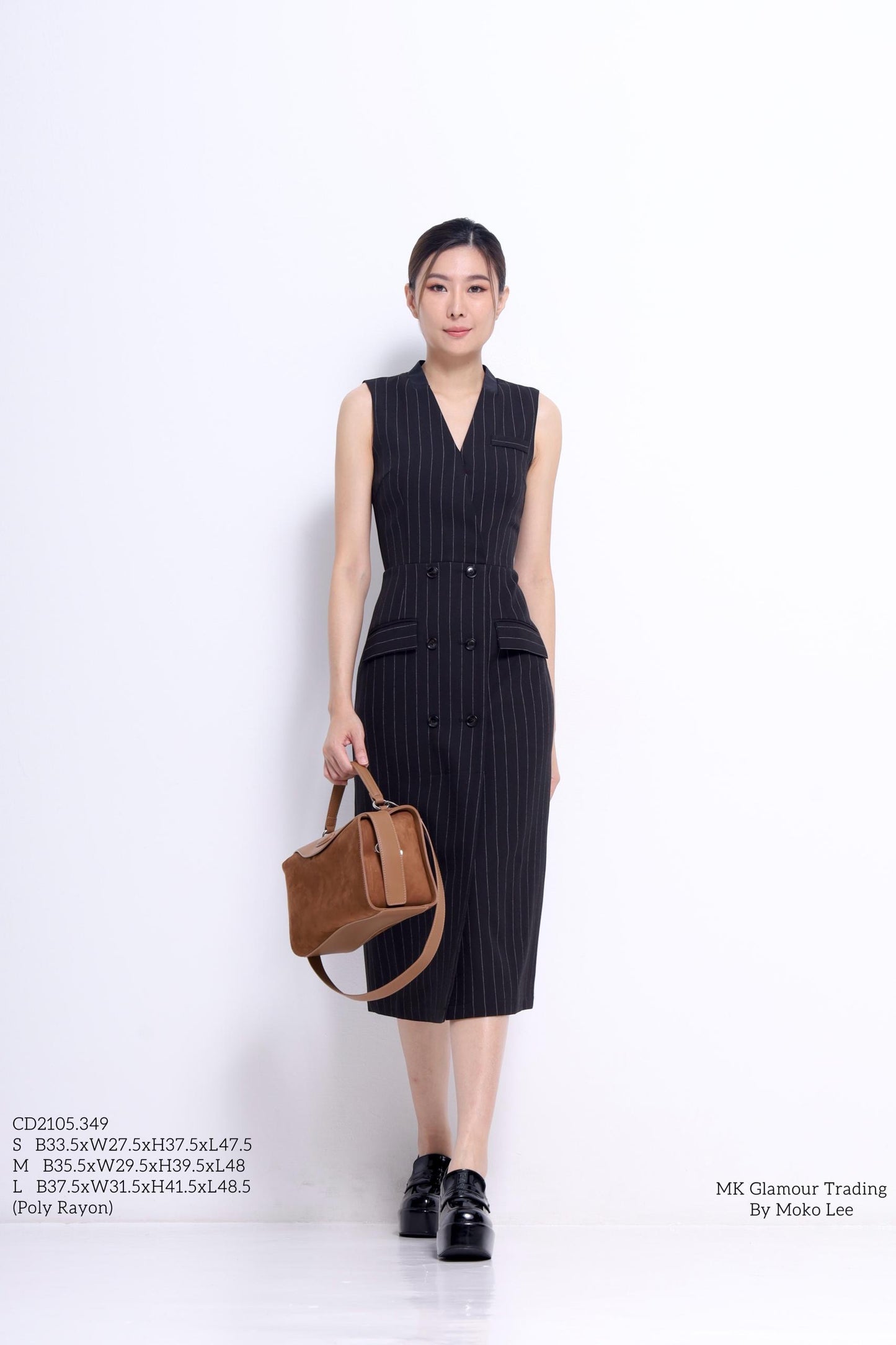 Miranda V-Neck Midi Dress