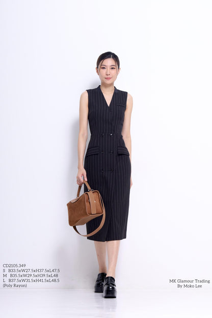 Miranda V-Neck Midi Dress