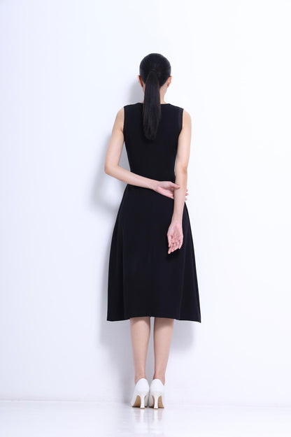 Elena Tailored A-line Midi Dress