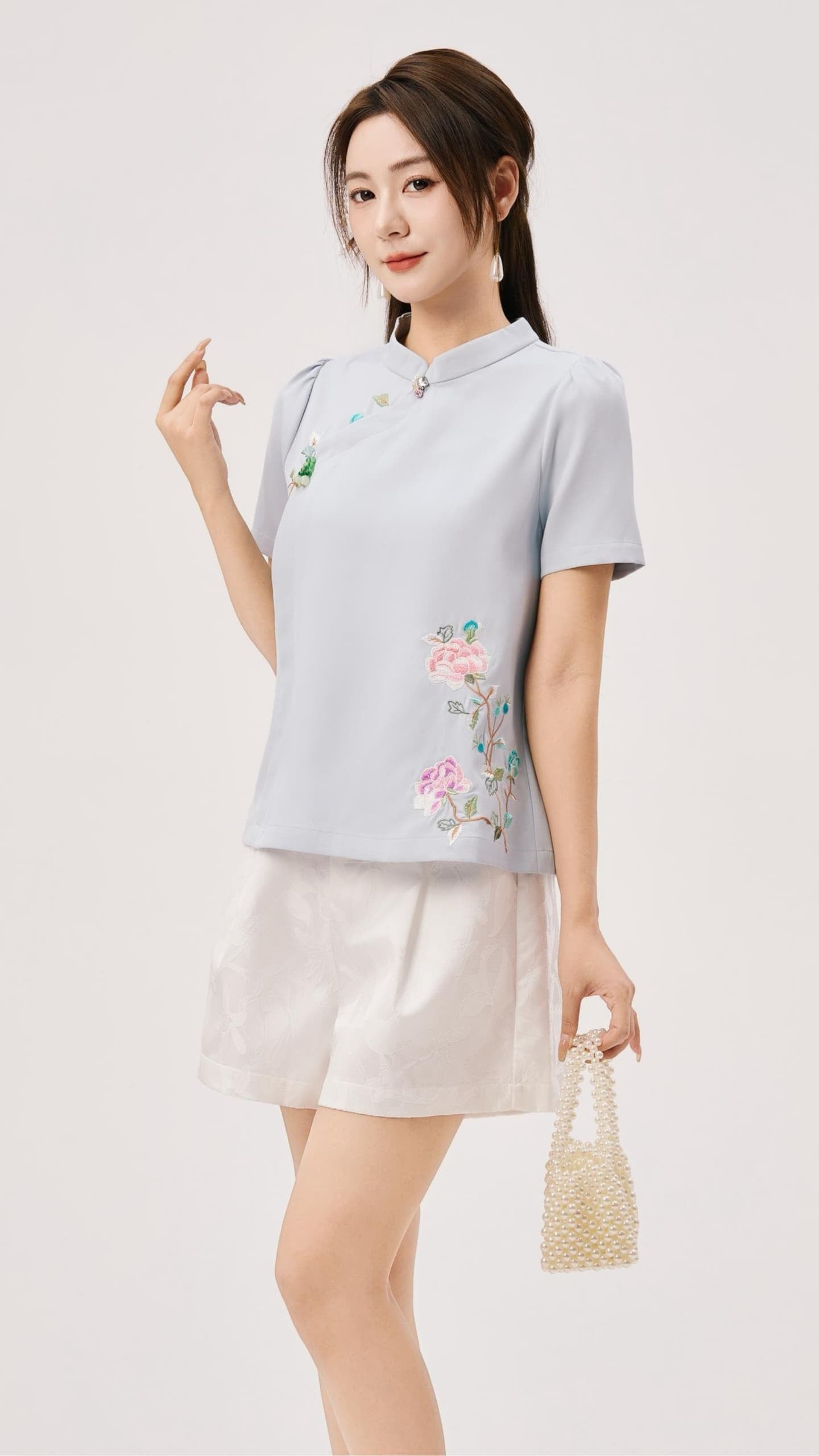 Shuang Oriental Floral Top