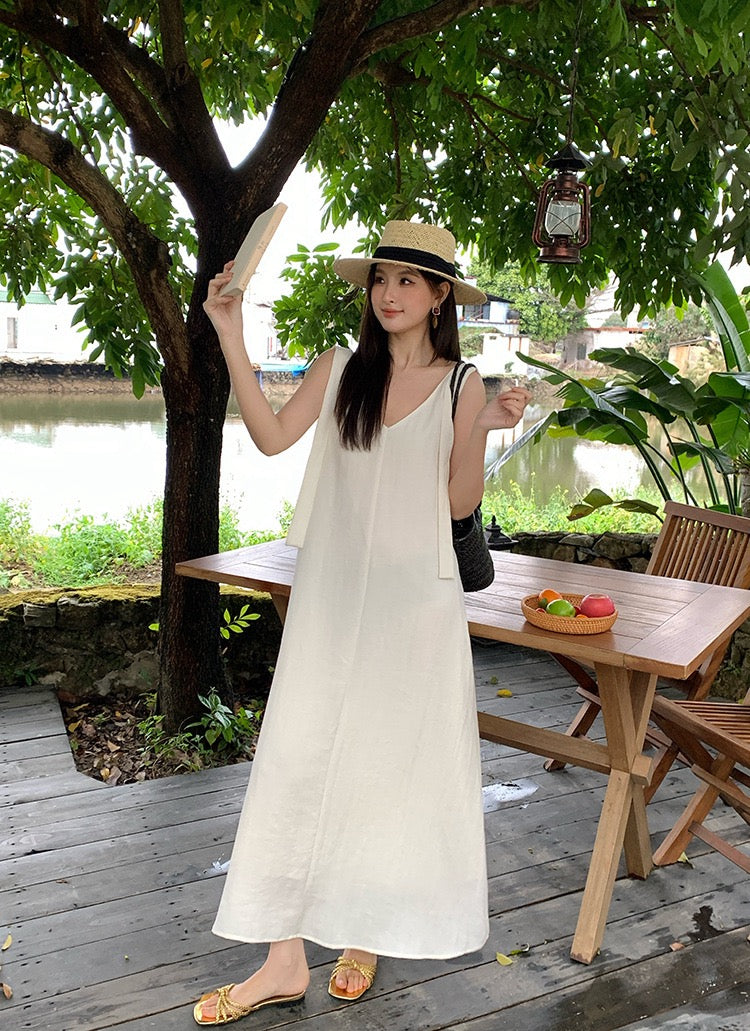 Emy Linen A-line Dress